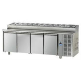 "4 DOORS SNACK SALAD COUNTER REFRIGEATOR, GN 1/1, TEMP: 0-10*" - Mabrook Hotel Supplies